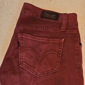 Levi's Burgundy Skinny Jeans Size 0